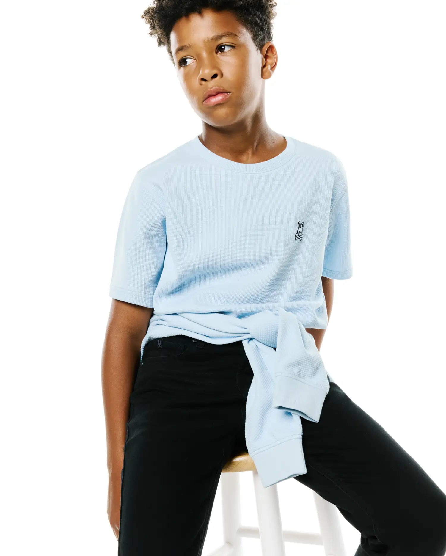 Psycho Bunny Kids Bottoms Kids Emerson Slim Fit Jean jeans neri slim