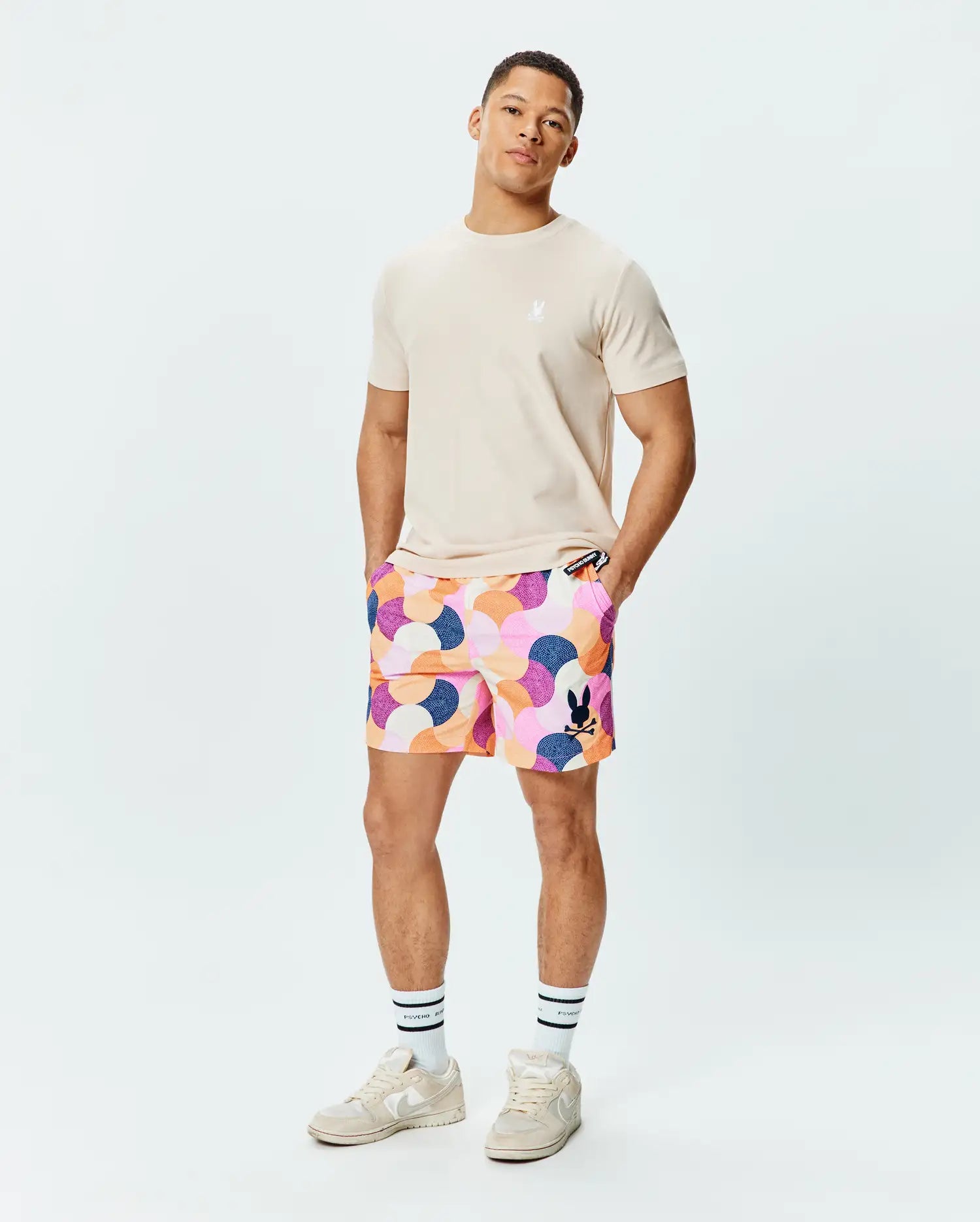 Psycho Bunny Men's Swimwear Ethan Swim Trunk 6" costume uomo crocus