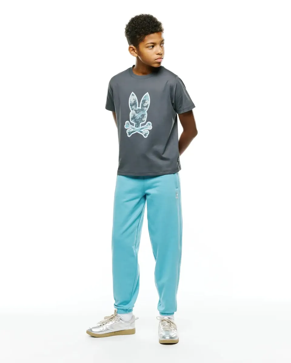 Psycho Bunny Kids Bottoms KIDS' TERRENCE FLEECE JOGGERS - KB0800037 joggers blu