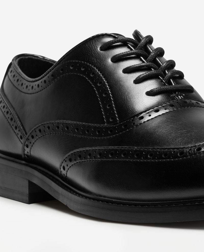 Kenneth Cole Reaction Shoes REACTION - Lance Wingtip Brogue Oxford scarpe nere