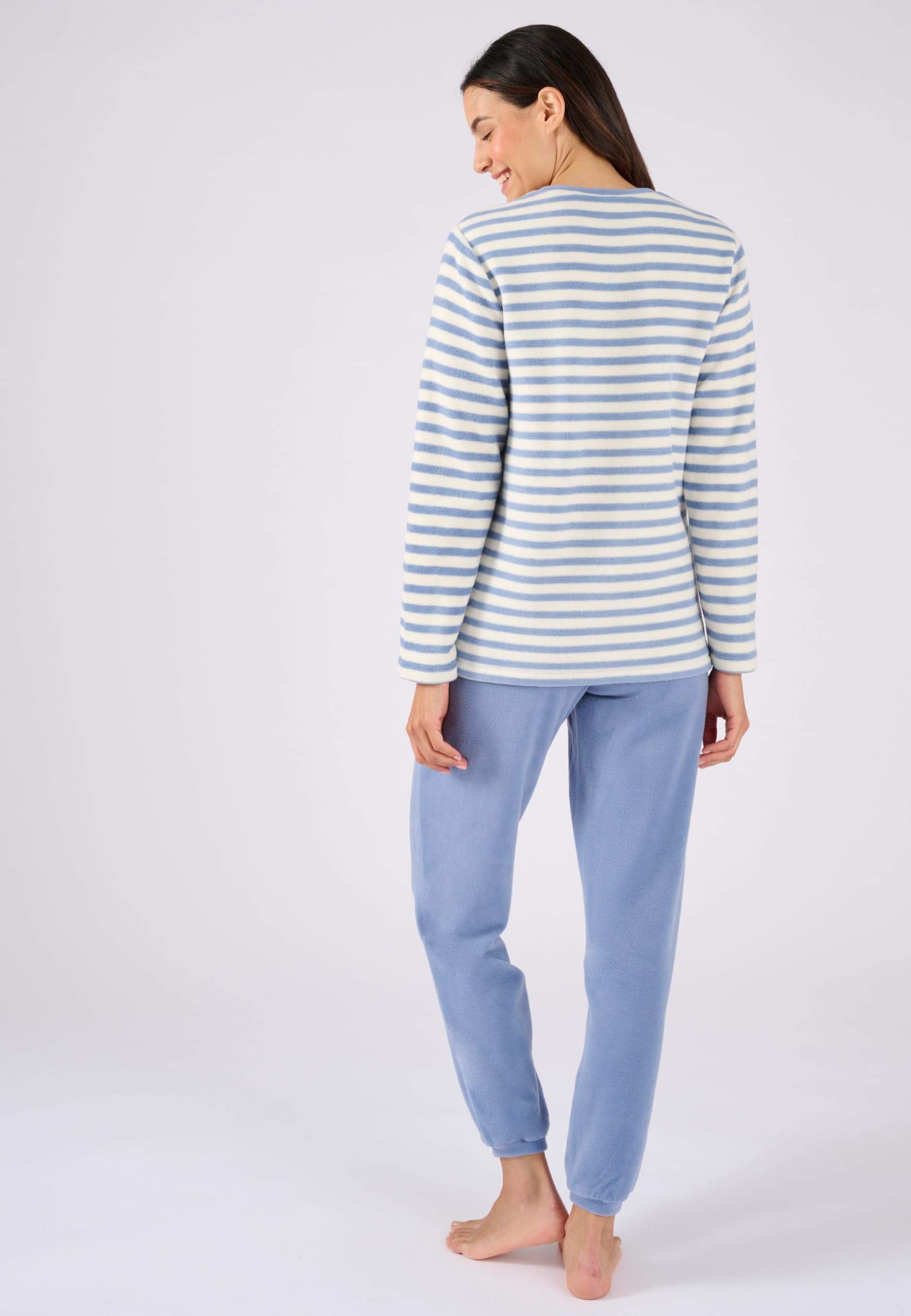 Damart Homewear Pigiama Thermolactyl maglia pile donna blu 34-36 XS