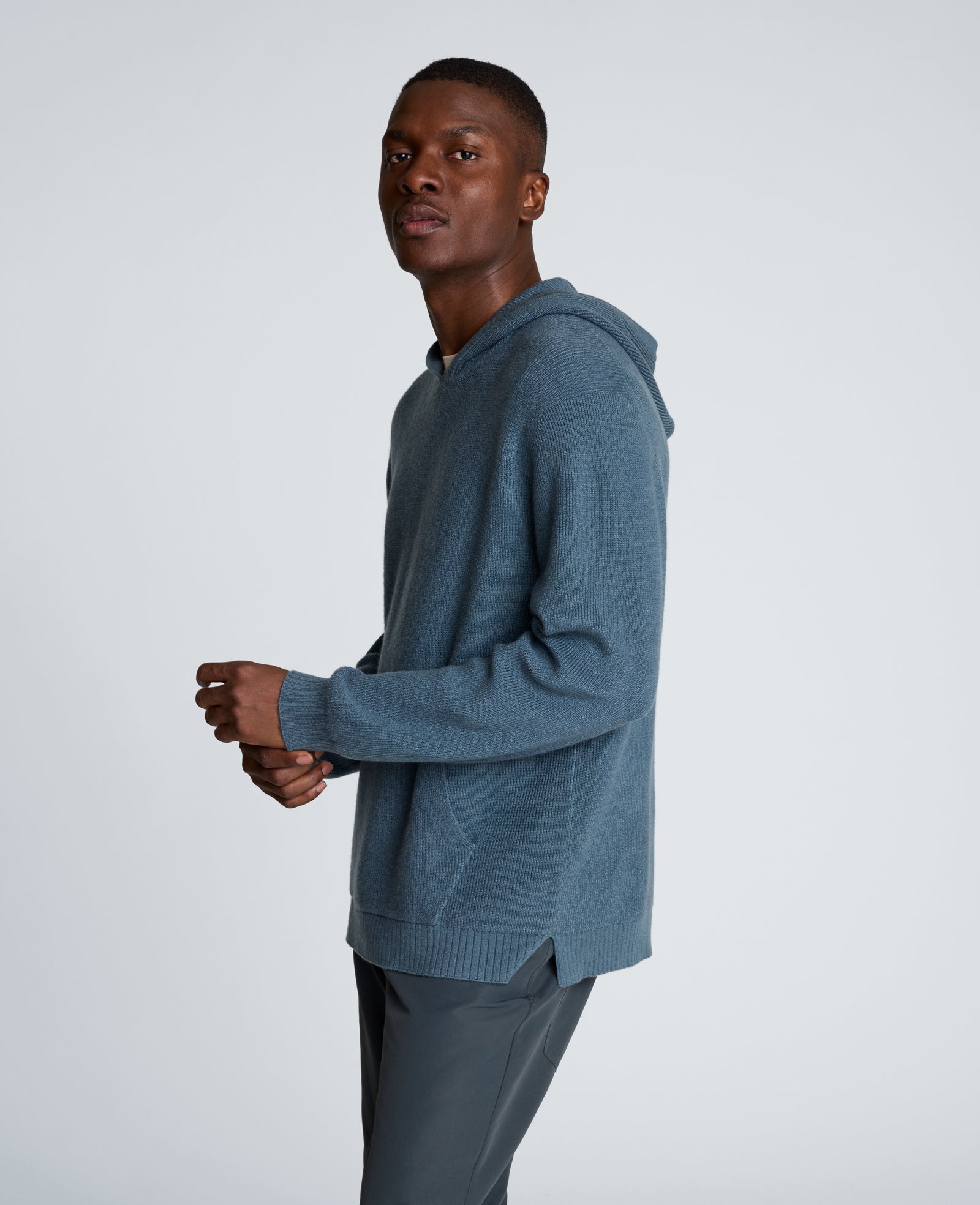 Kenneth Cole Reaction Sweater Hoodie maglia con cappuccio teal