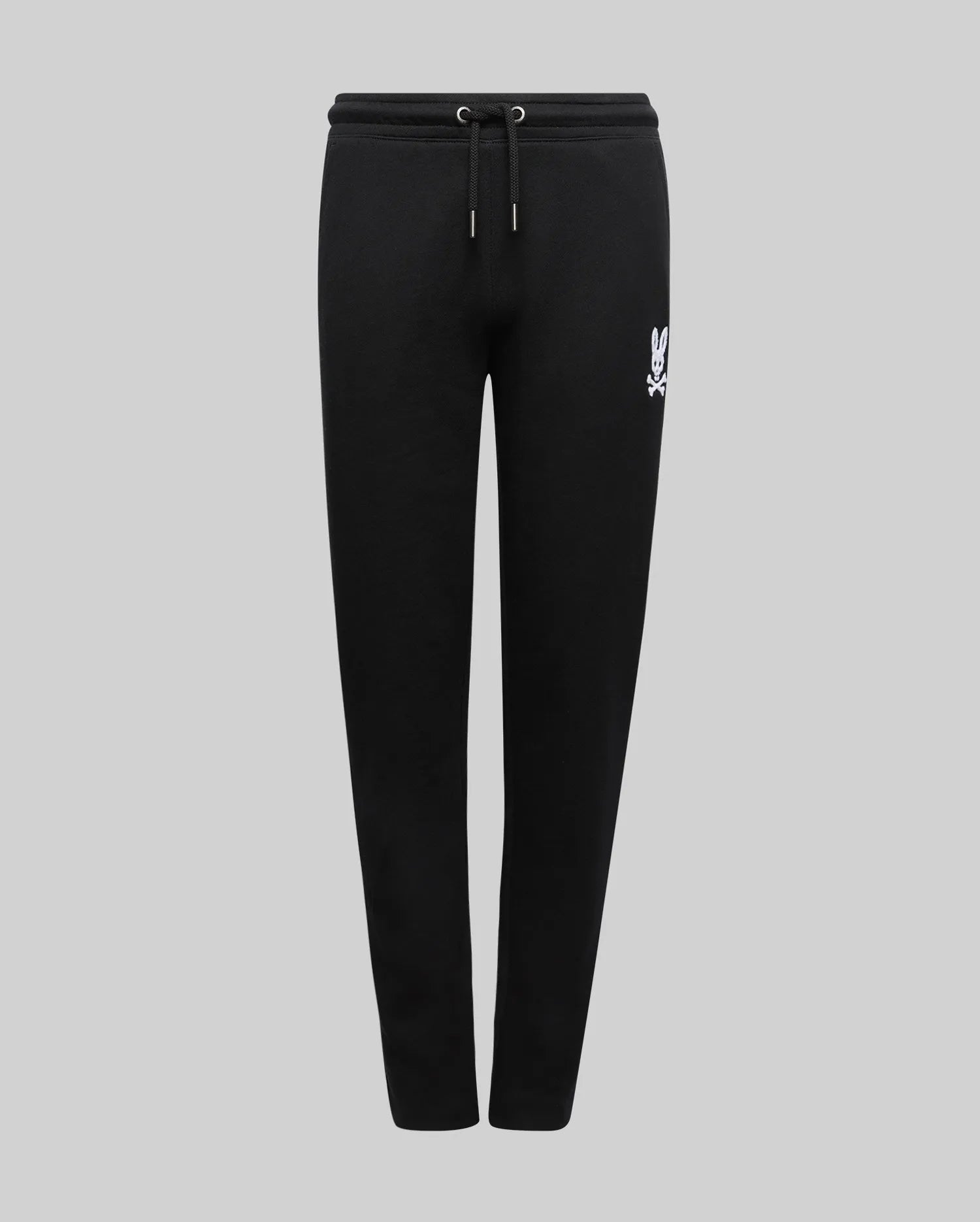 Psycho Bunny Kids Bottoms Tate Chenille pantaloni tuta neri in cotone