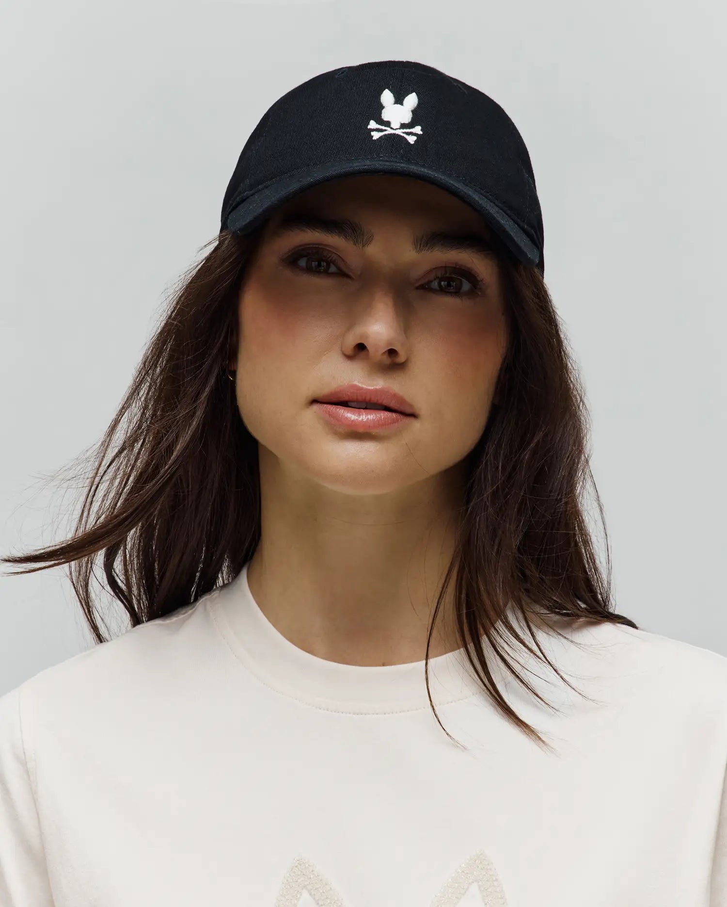 Psycho Bunny Accessories Men's Jimmy Baseball Cap cappellino nero cotone