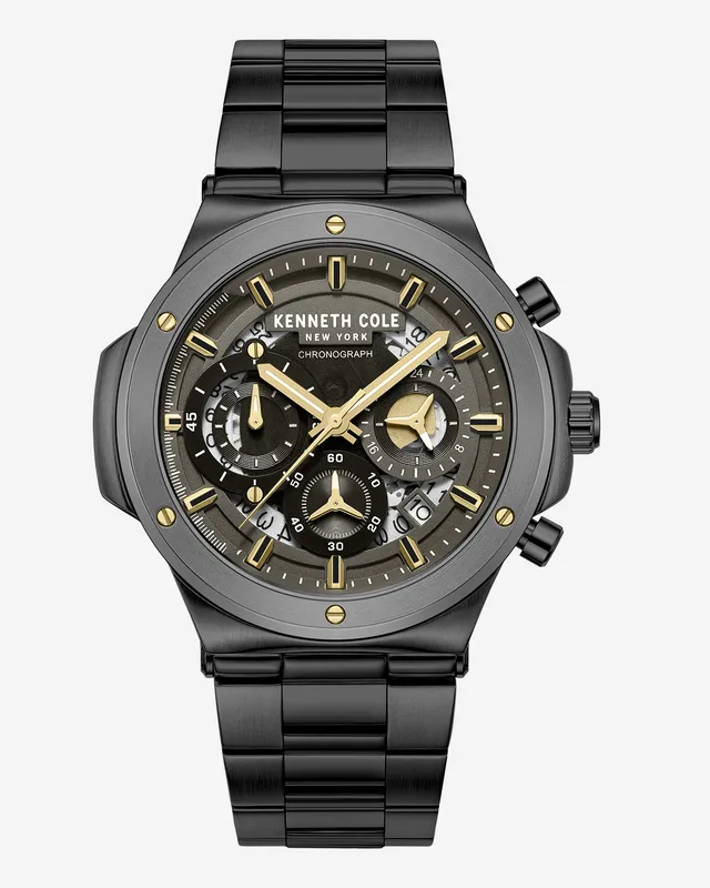Kenneth Cole Reaction Watches Contrast Dress Sport Watch orologio nero