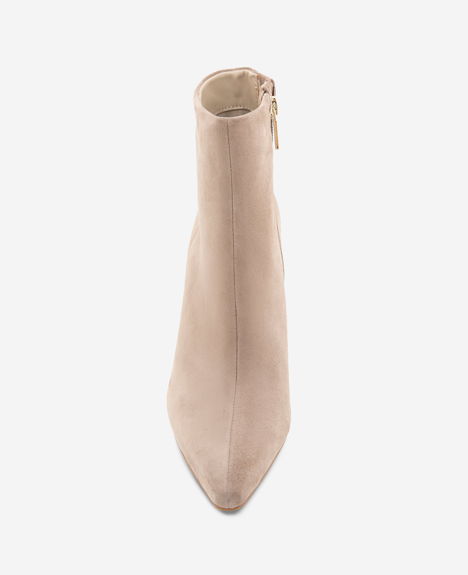 Kenneth Cole Reaction Shoes Quincy Suede Heel Ankle Boot stivaletti taupe in suede