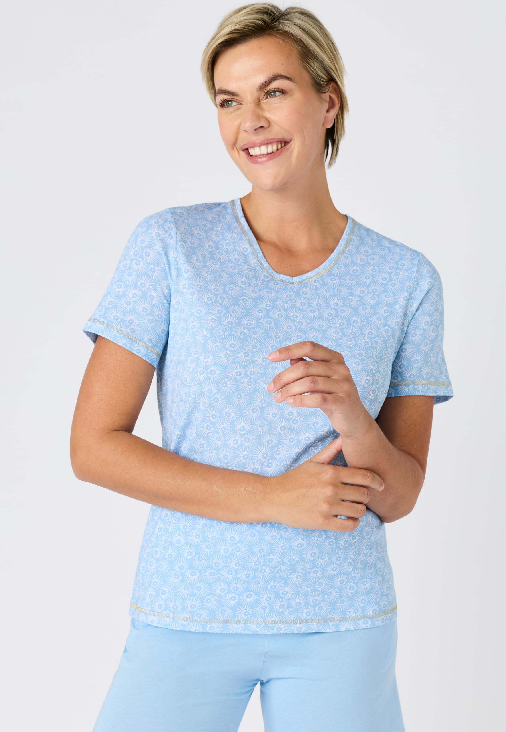 Damart Homewear pyjashort in cotone pettinato donna XS