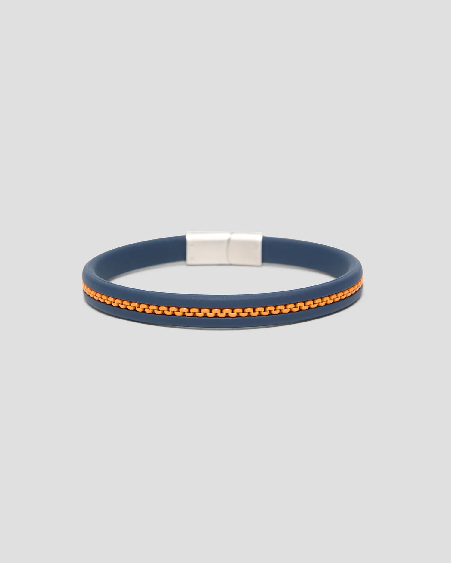 Psycho Bunny Accessories Link MO1700051 bracciale arancione silicone