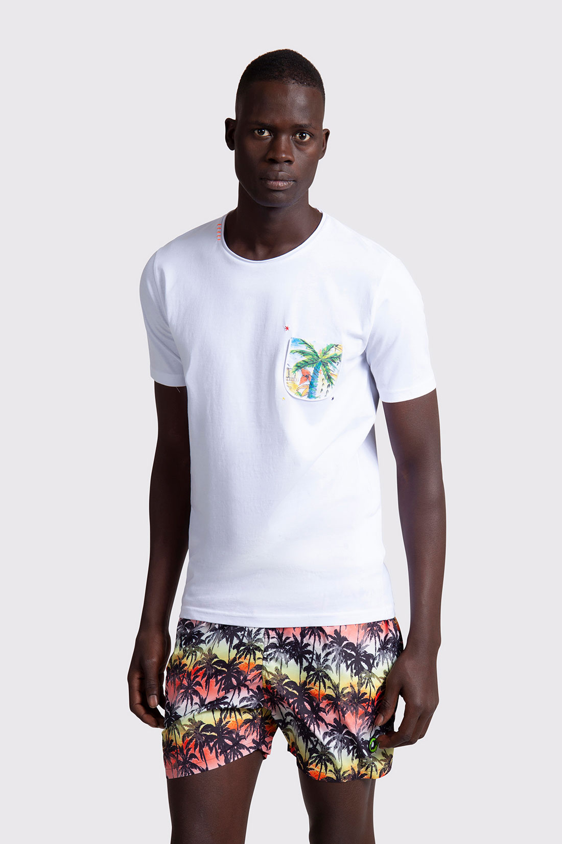 Markup Uomo Felpe & T-shirt T-shirt taschino stampato uomo