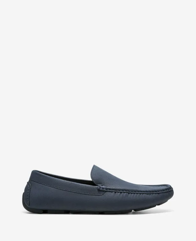 Kenneth Cole Reaction Shoes Scanlin Driving Loafer mocassini blu navy in finta camoscio