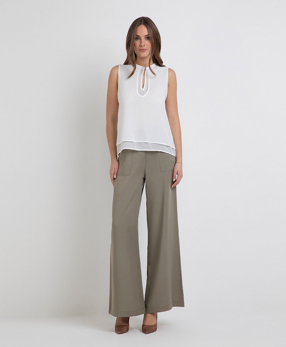 Markup Donna Jeans & Pantaloni Pantapalazzo in tessuto fluido