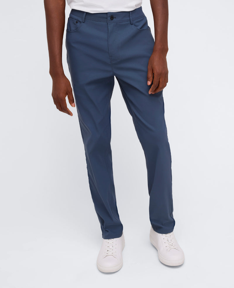 Kenneth Cole Reaction Clothing Slim Original Flex pantaloni teal 30/32 idrorepellenti
