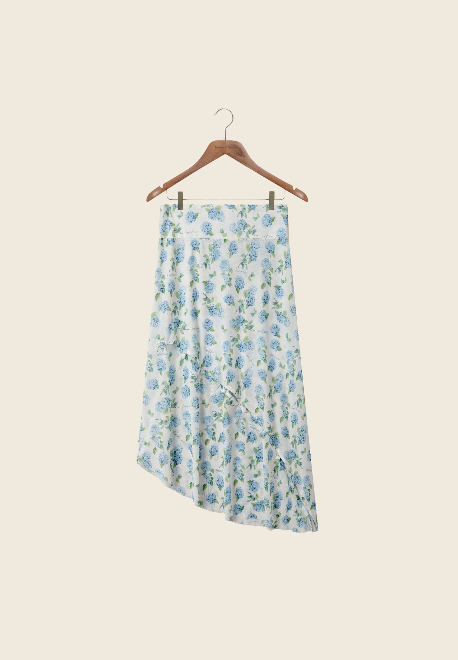 House Of Sunny Women's Skirts Hydrangea Asymmetric Mesh Skirt gonna