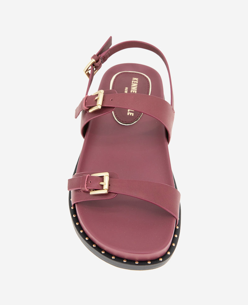 Kenneth Cole Reaction Shoes Drinity Leather Band Buckle Sandal sandali rossi in pelle