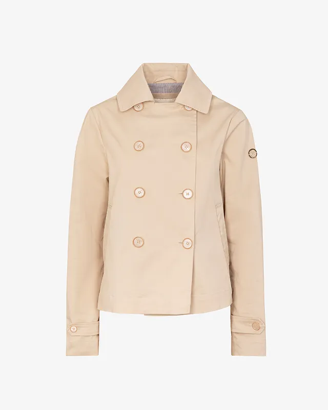 Markup Donna Giacche & Giubbotti Trench corto in cotone doppiopetto trench in cotone