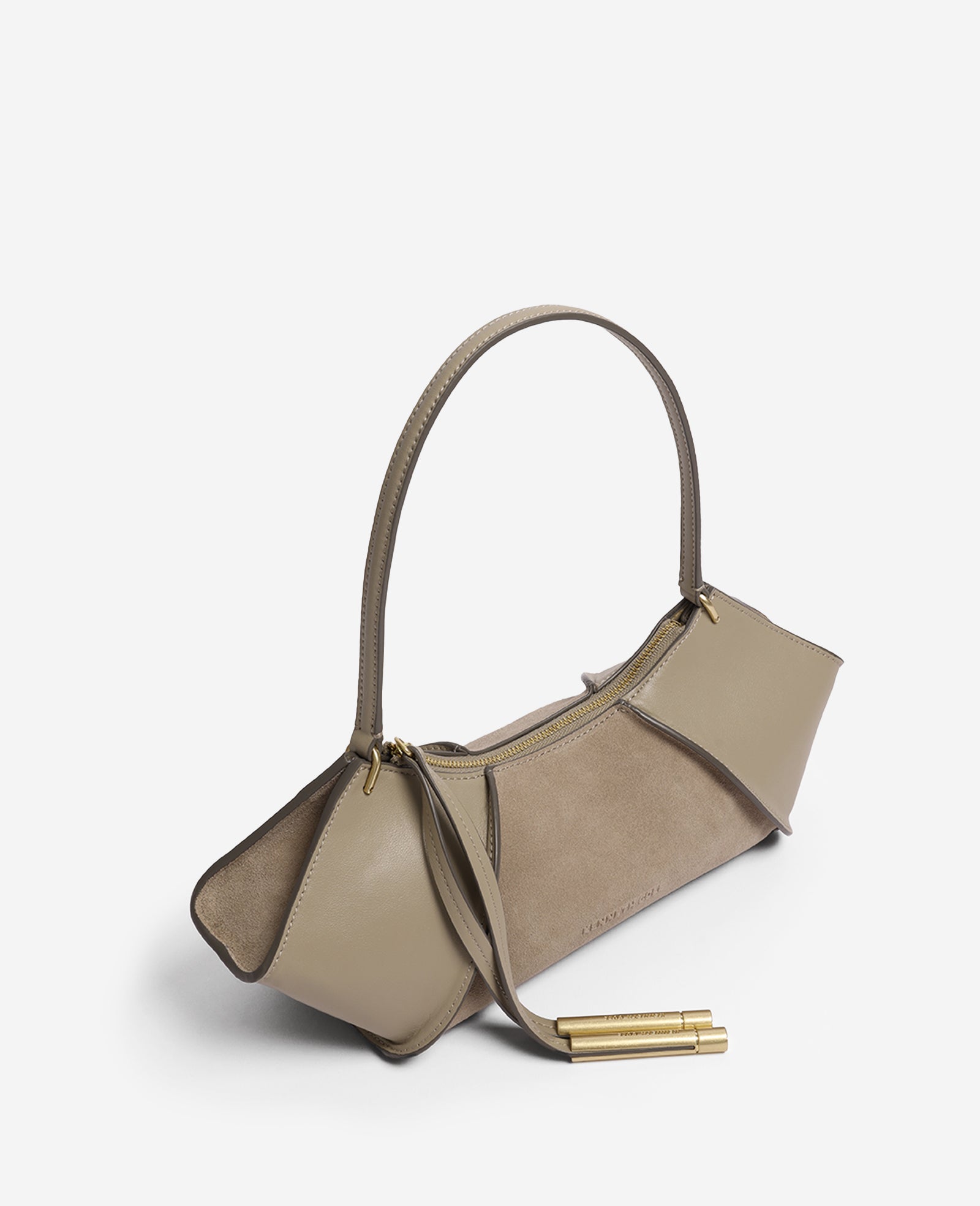 Kenneth Cole Reaction Bags Crosby Suede borsa a spalla taupe