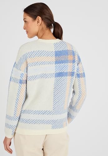 Damart Prêt-à-porter maglione jacquard a quadri donna ampio