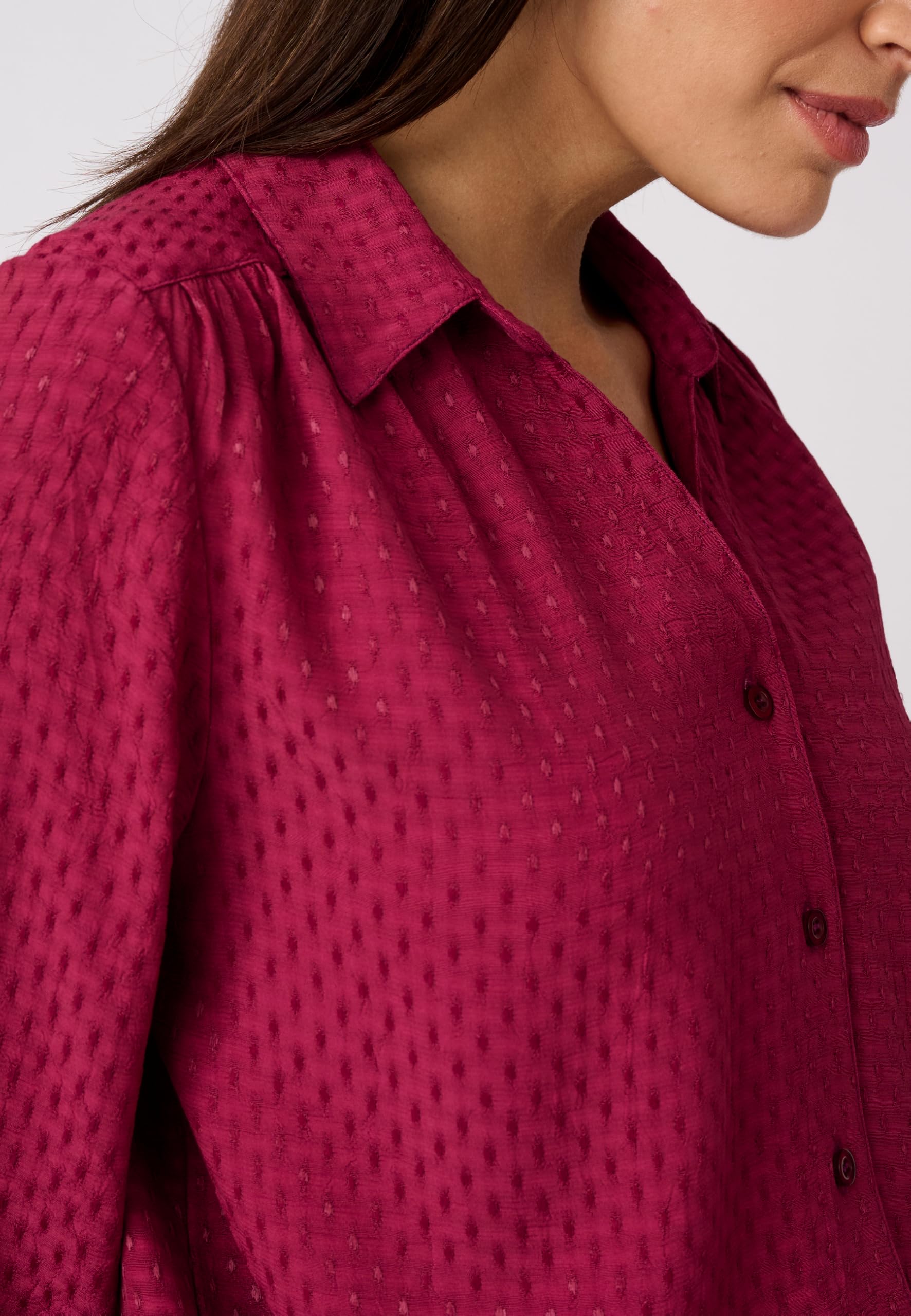 Damart Prêt-à-porter camicetta jacquard in viscosa