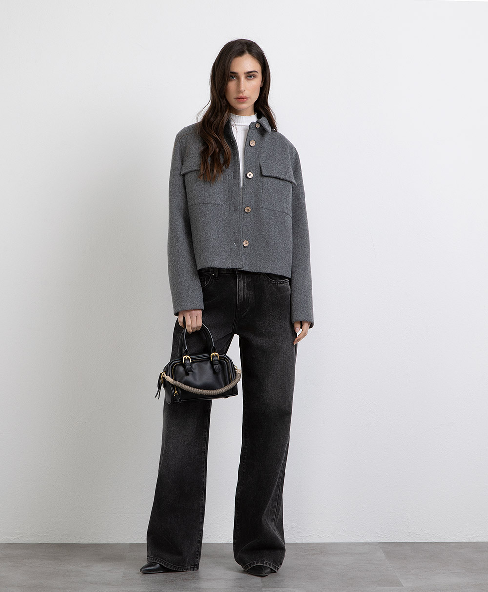 Markup Donna Cappotti Cappotto corto con collo camicia