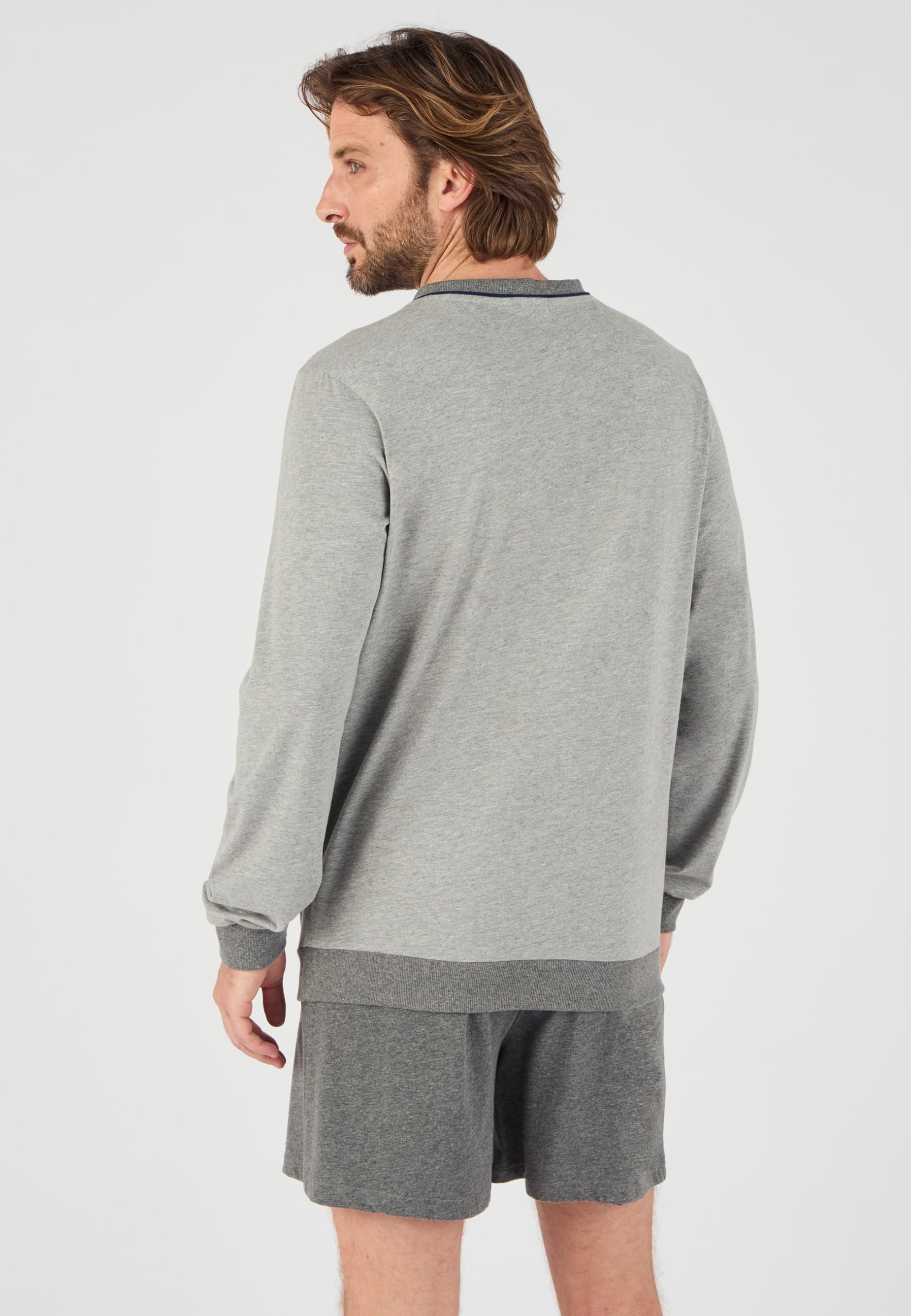 Damart Homewear Pigiama 3 Pezzi Uomo XL cotone melange