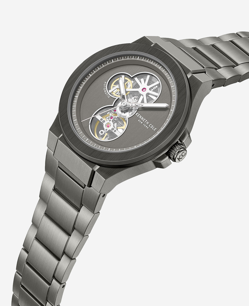 Kenneth Cole Reaction Watches Automatic Gun Metal orologio gunmetal automatico