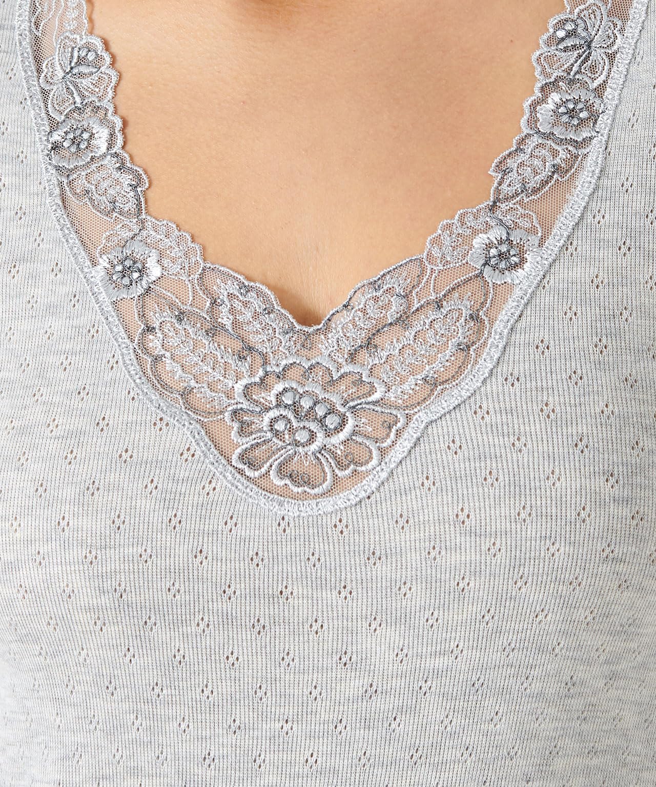 Damart Thermolactyl T-shirt donna maniche lunghe traforata grado 4