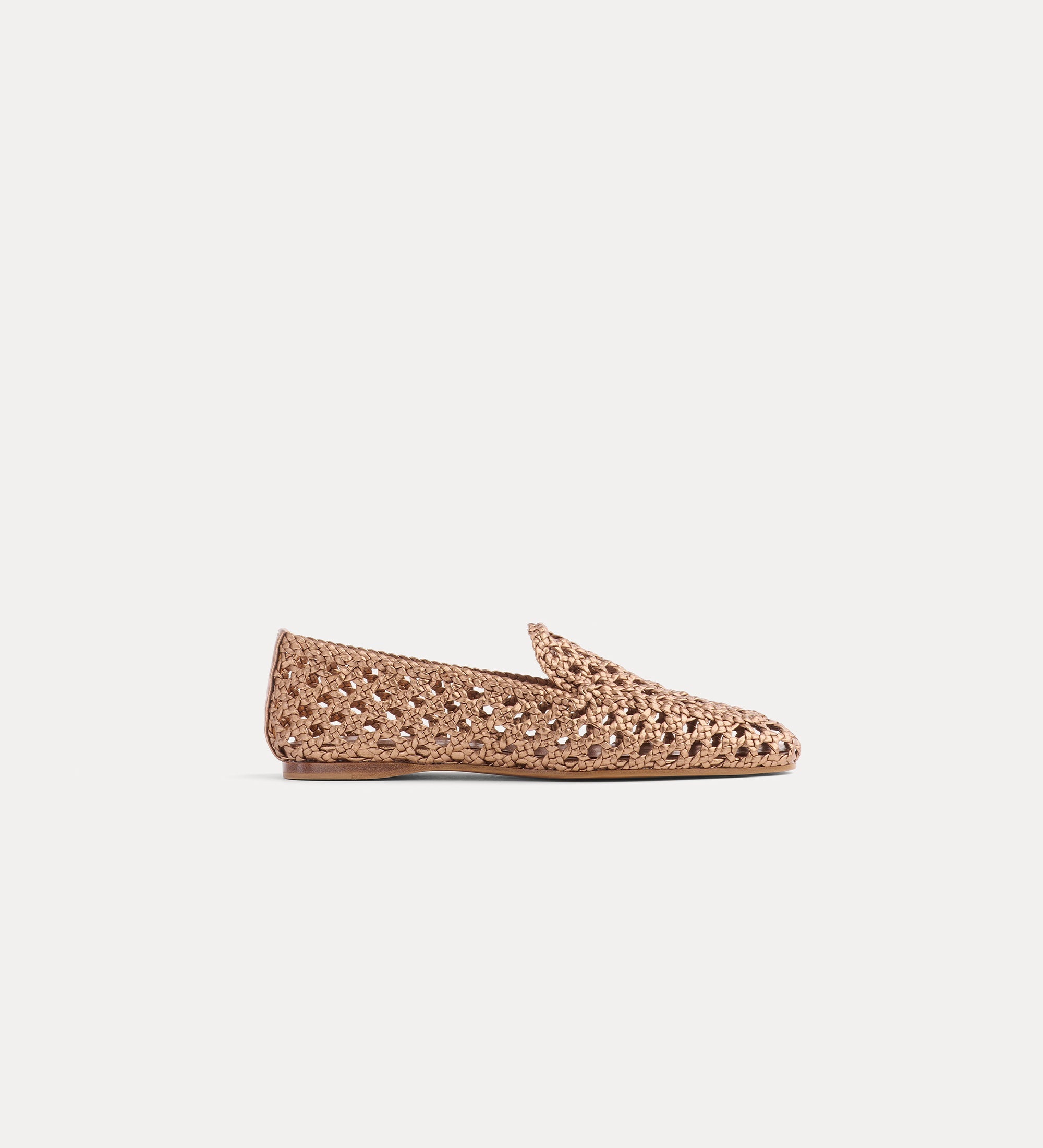 Forte scarpe hand-woven loafers bronze mocassini bronzo pelle