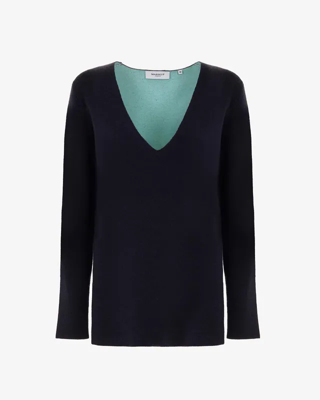 Markup Donna Maglieria Pullover ampio scollo a v maglione donna