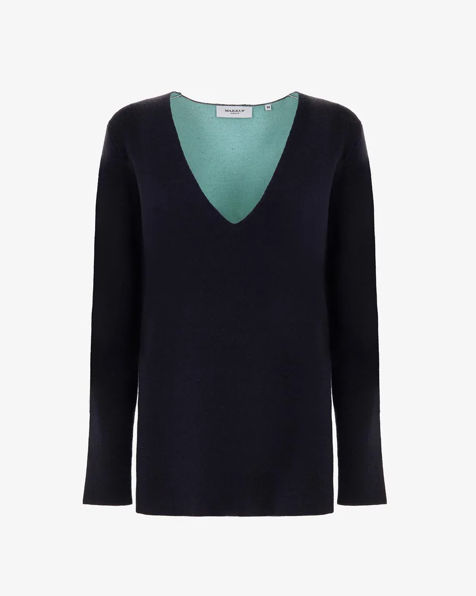 Markup Donna Maglieria Pullover ampio scollo a v maglione donna
