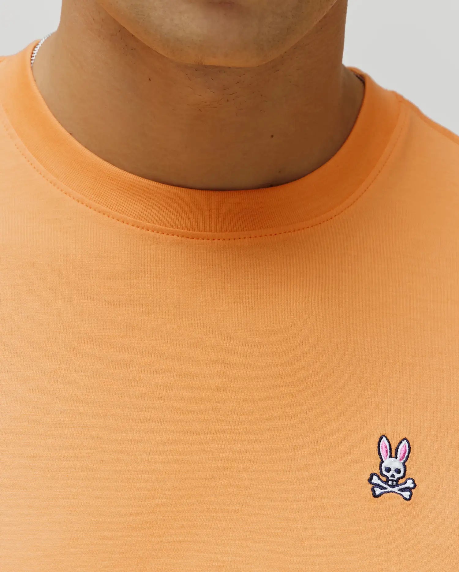 Psycho Bunny Men's Tees Classic Crew Neck Tee B6U014F200 maglietta arancione XXS
