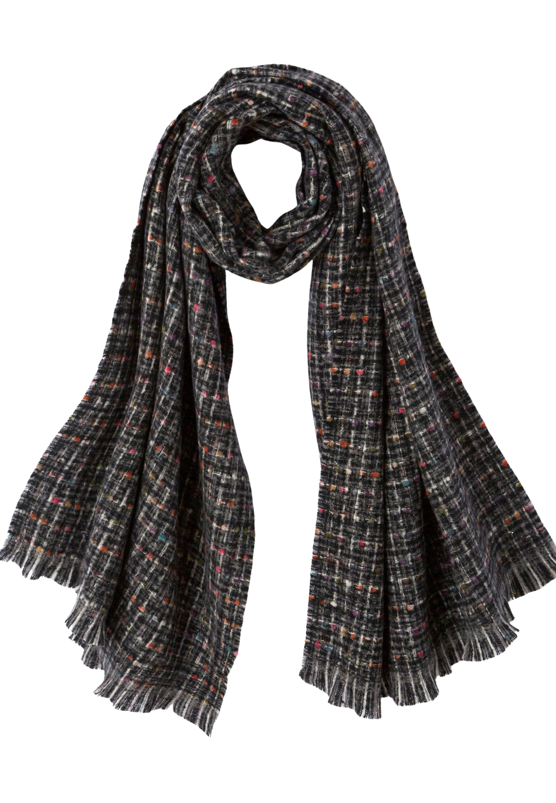 Damart Accessori Sciarpa effetto tweed grigio melange