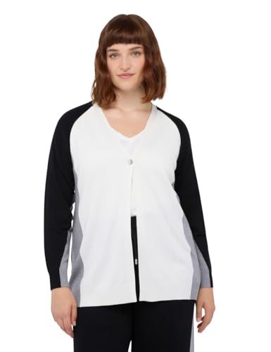 Fiorella Rubino Maglie e felpe Cardigan Color Block in Misto Viscosa XL Plus