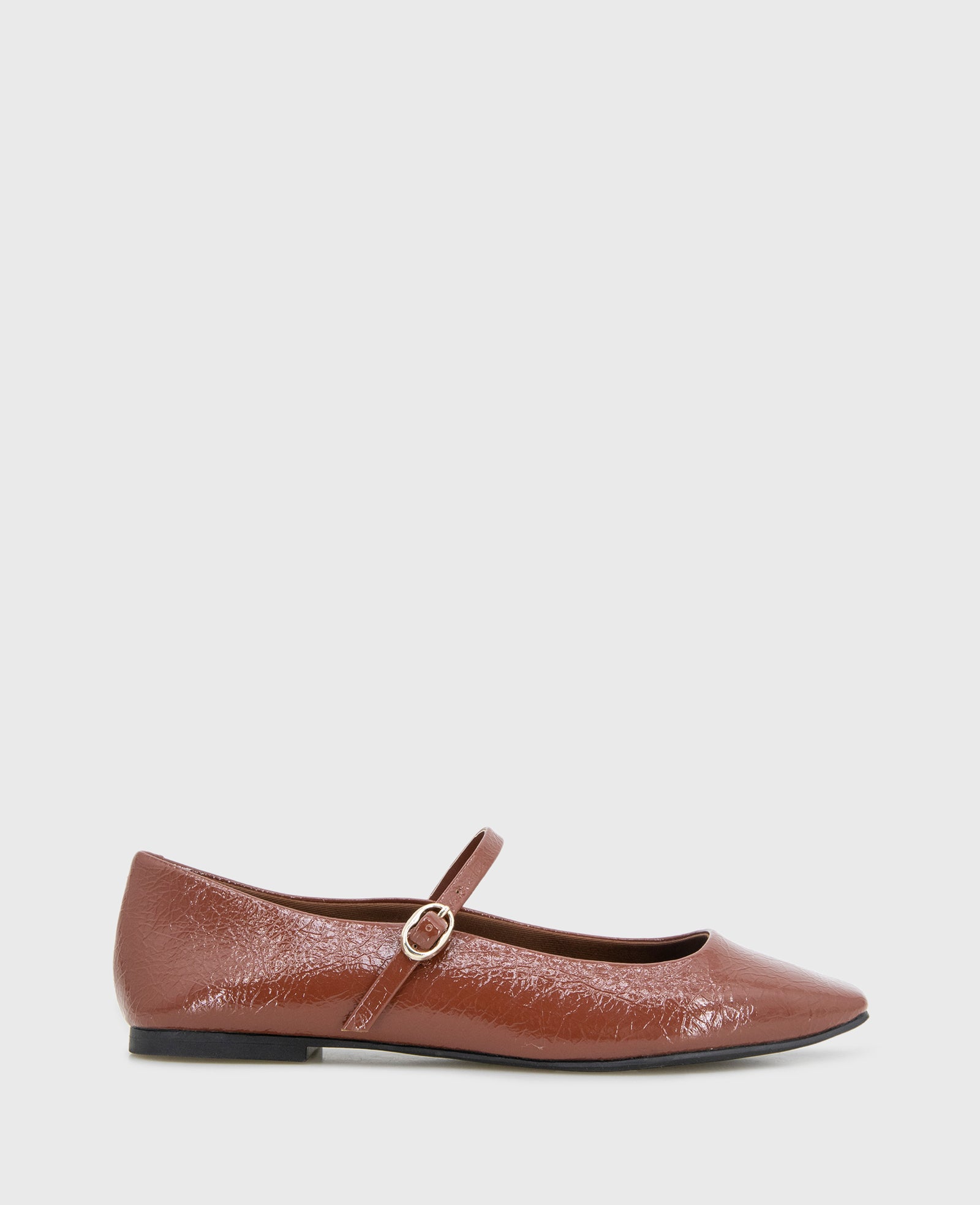 Kenneth Cole Reaction Shoes Jasper Patent Leather Ballet Flat ballerine marroni comfort
