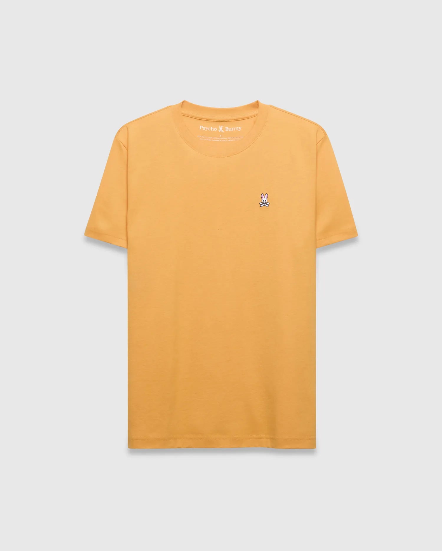Psycho Bunny Men's Tees Classic Crew Neck Tee B6U014F200 maglietta gialla XXS