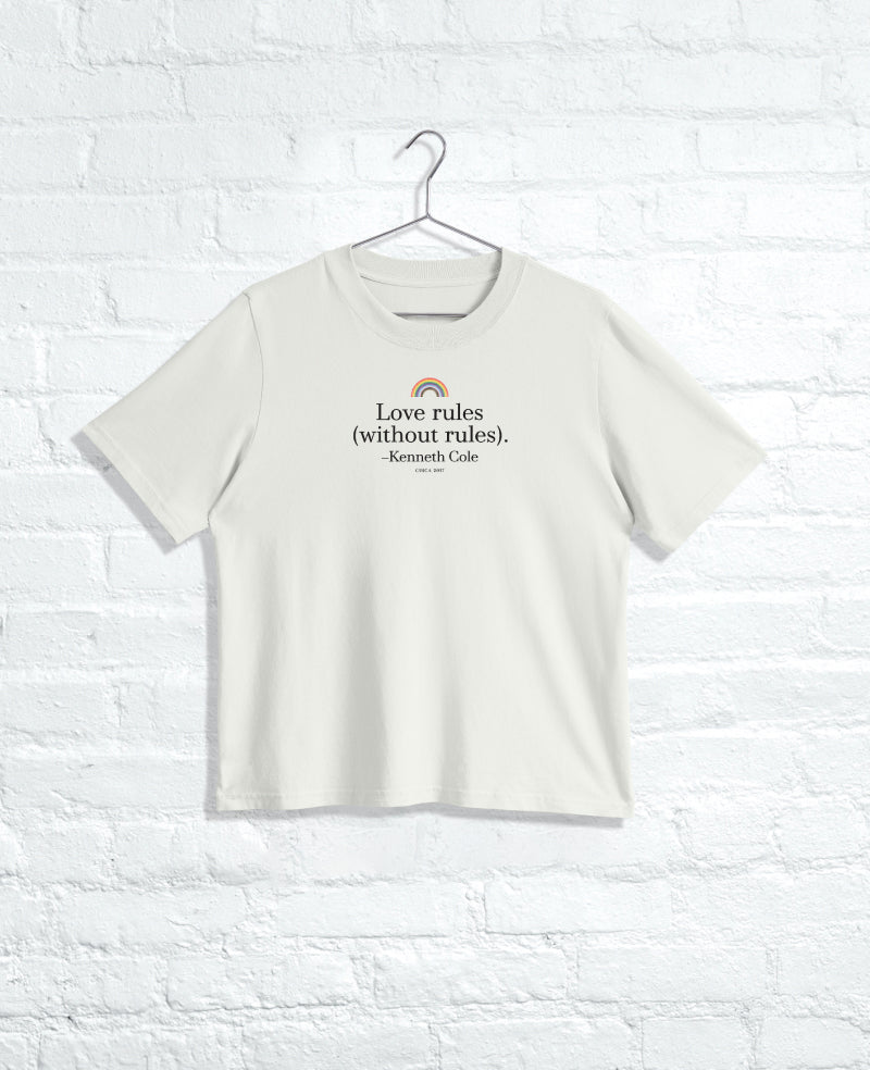 Kenneth Cole Reaction Men's LOVE Regular Tee maglietta color osso