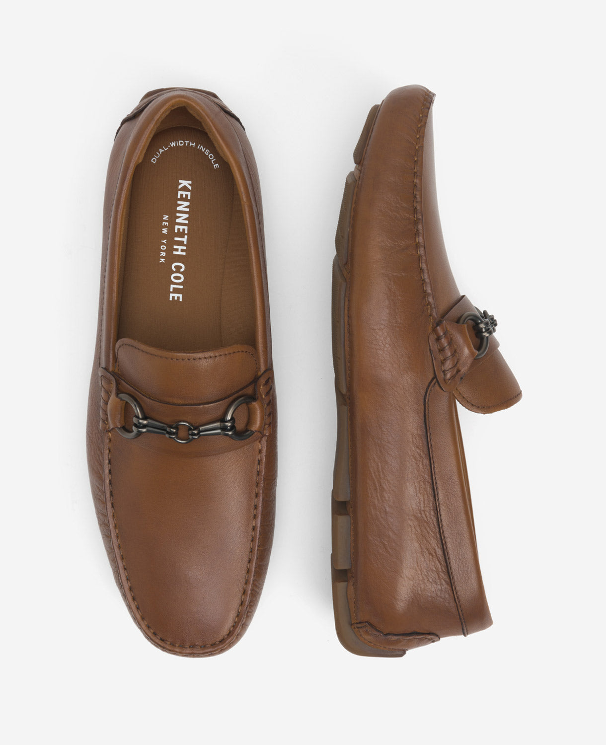 Kenneth Cole Reaction Shoes Classic Detail Driver mocassino uomo cognac