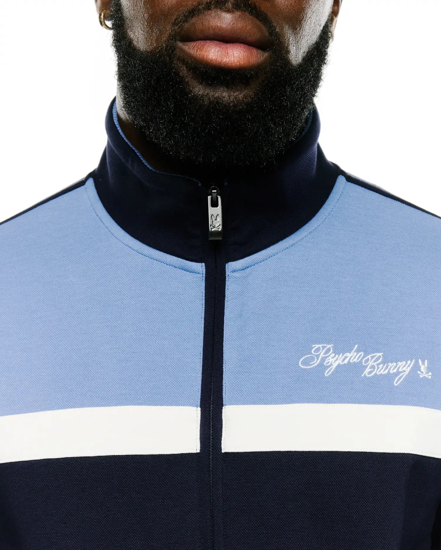 Psycho Bunny Jackets Jacques Pique Track Jacket MT0500313 giacca blu