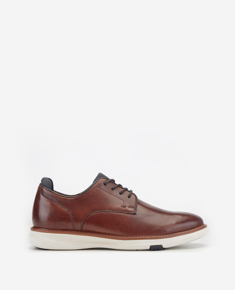 Kenneth Cole Reaction Shoes Luke Lace Up Oxford scarpe cognac pelle