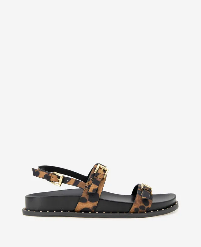 Kenneth Cole Reaction Shoes Drinity sandalo leopardato con plateau