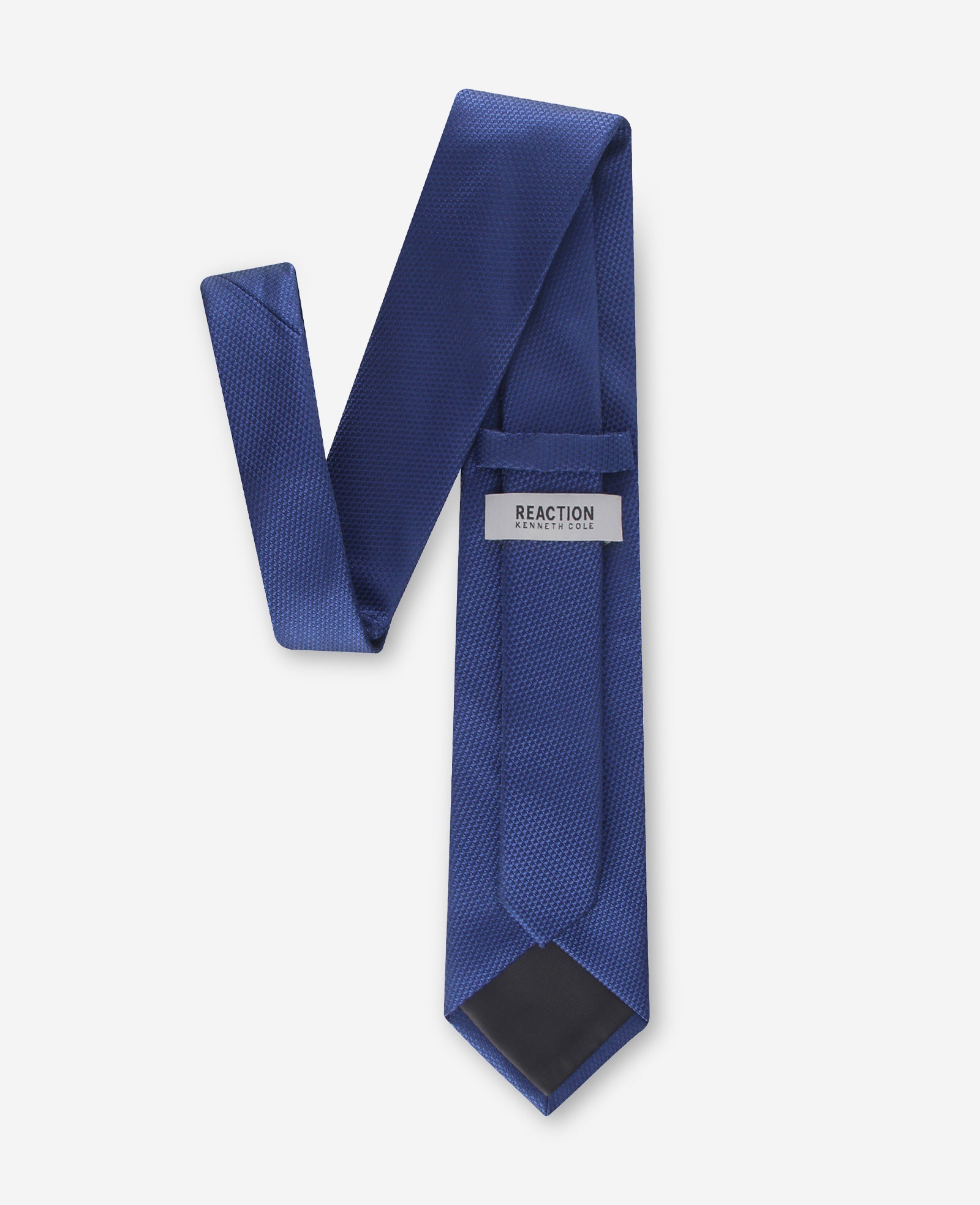 Kenneth Cole Reaction Belts, Wallets & Small Accessories Canal Solid Tie cravatta blu navy