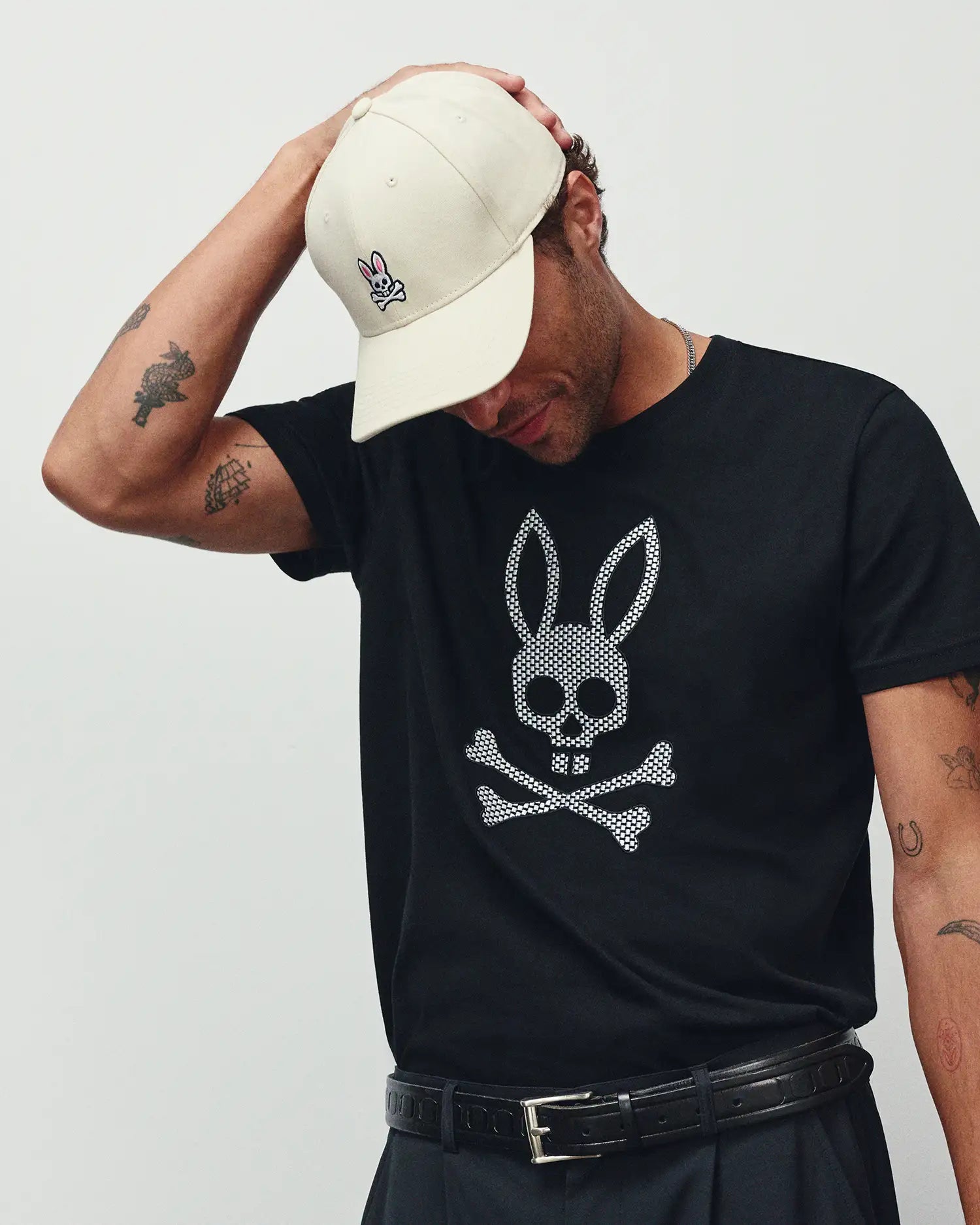 Psycho Bunny Men's Tees Stan Pima Cotton Graphic Tee maglietta Black XXS-XXXL cotone Pima