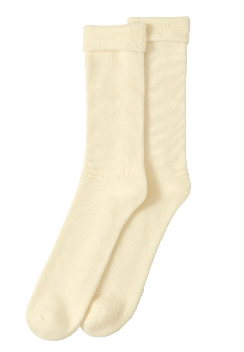 Damart Thermolactyl Calzini Maille Jersey bouclette ecru