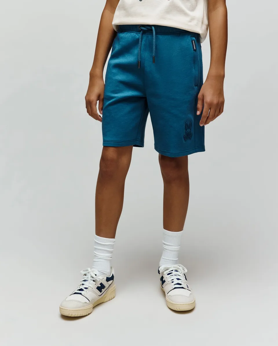 Psycho Bunny Kids Bottoms Barry Modal Short pantaloncini blu in cotone modal