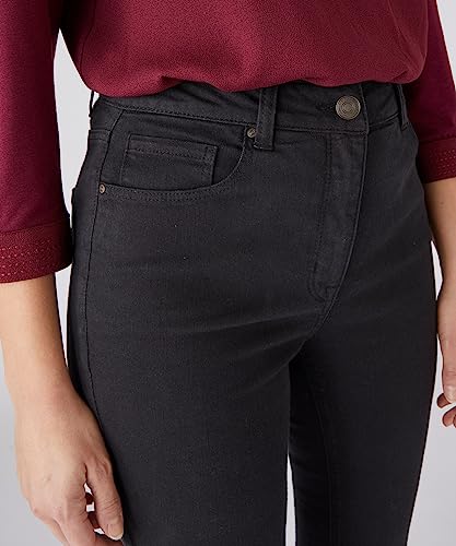 Damart Prêt-à-porter Slim Vita Alta Stretch pantaloni neri 40 aderenti