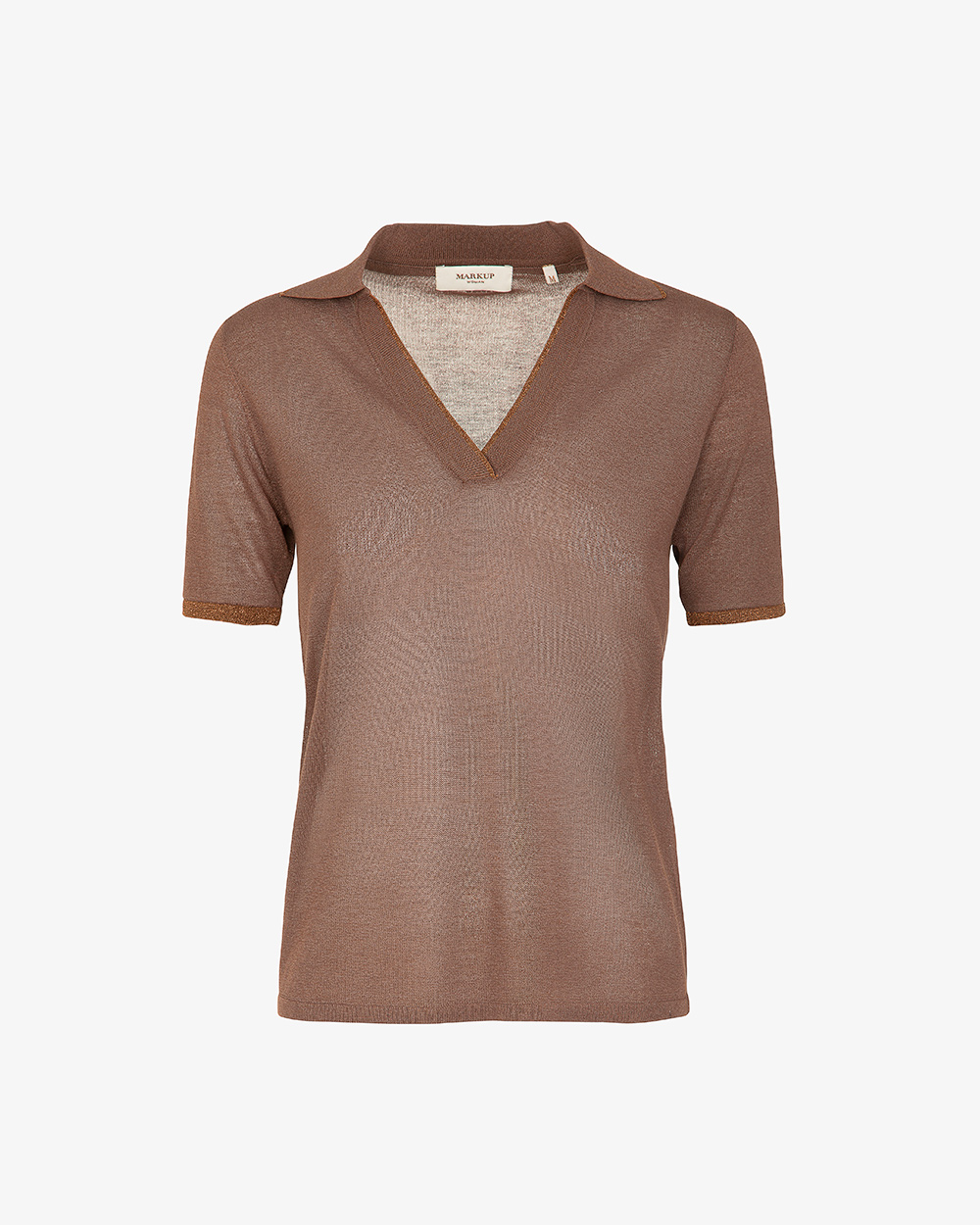 Markup Donna Maglieria Polo profili lurex