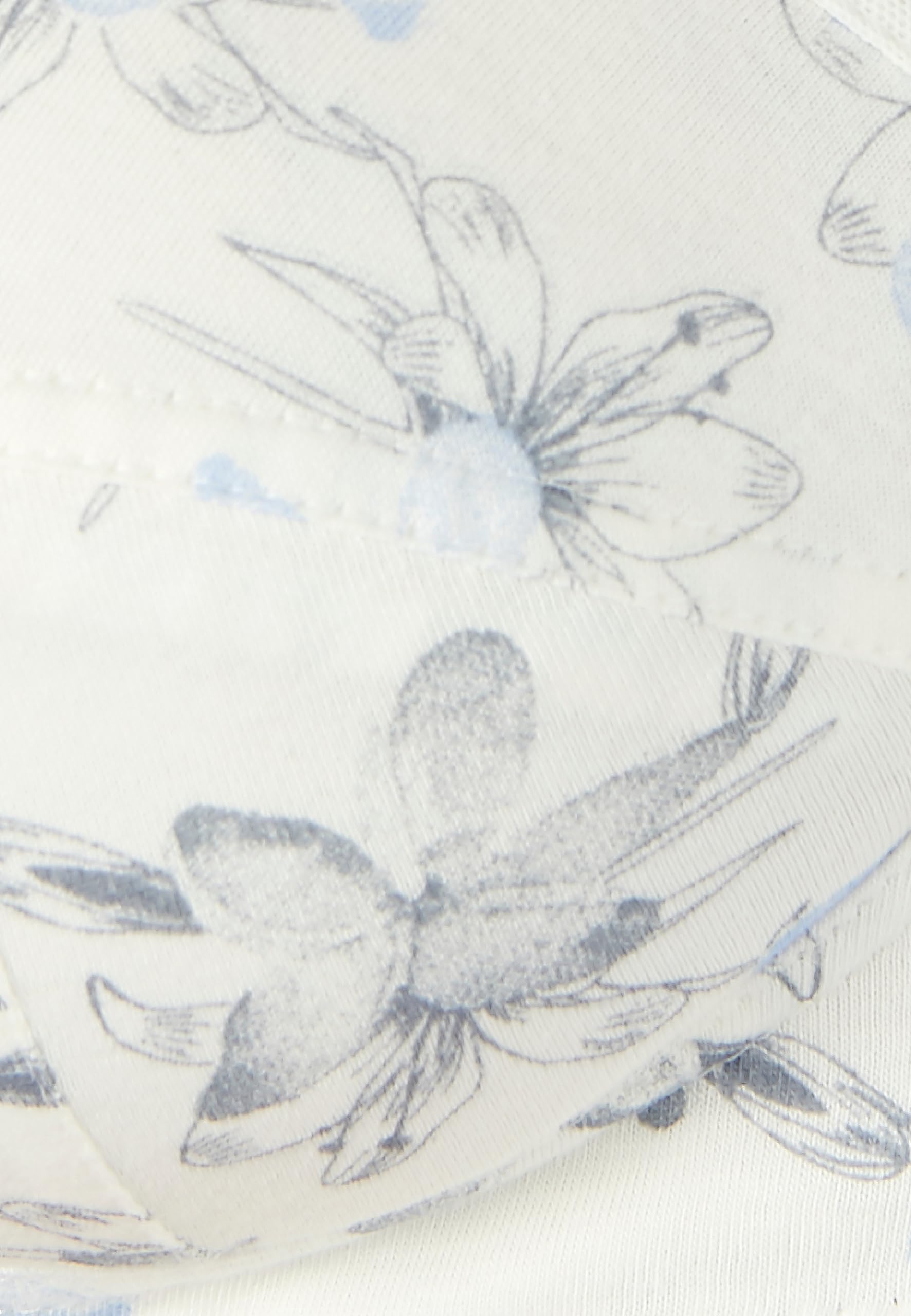 Damart Biancheria intima Reggiseno postoperatorio 3B Fiori Blu senza ferretto