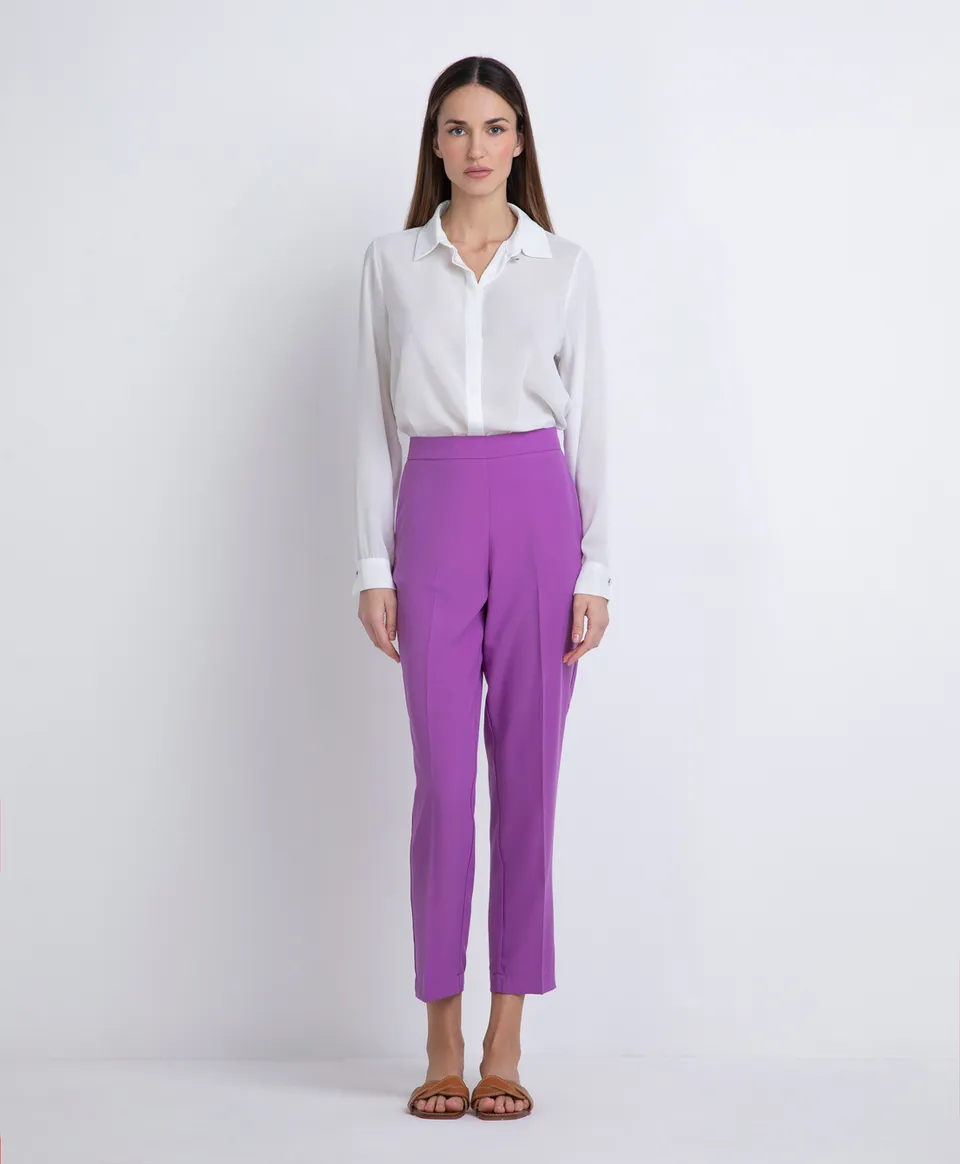 Markup Donna Jeans & Pantaloni Pantalone straight in tessuto fluido