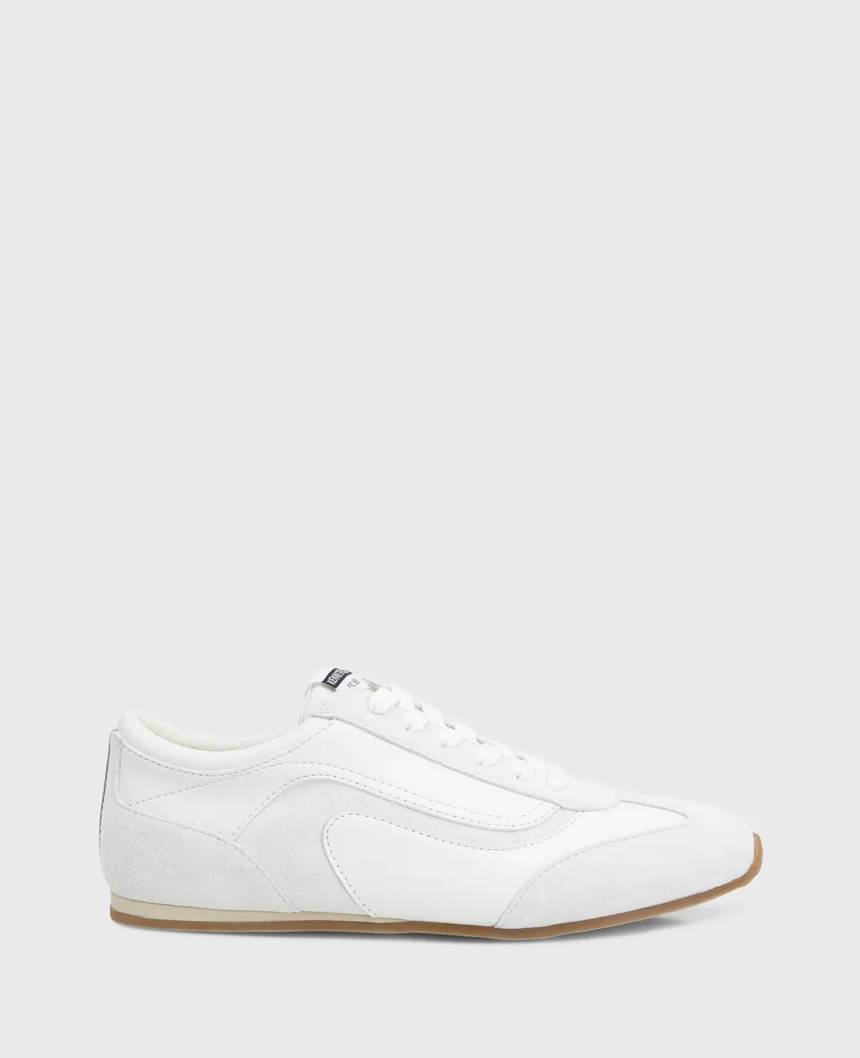 Kenneth Cole Reaction Alma Leather Sneaker sneaker bianche 5 in pelle