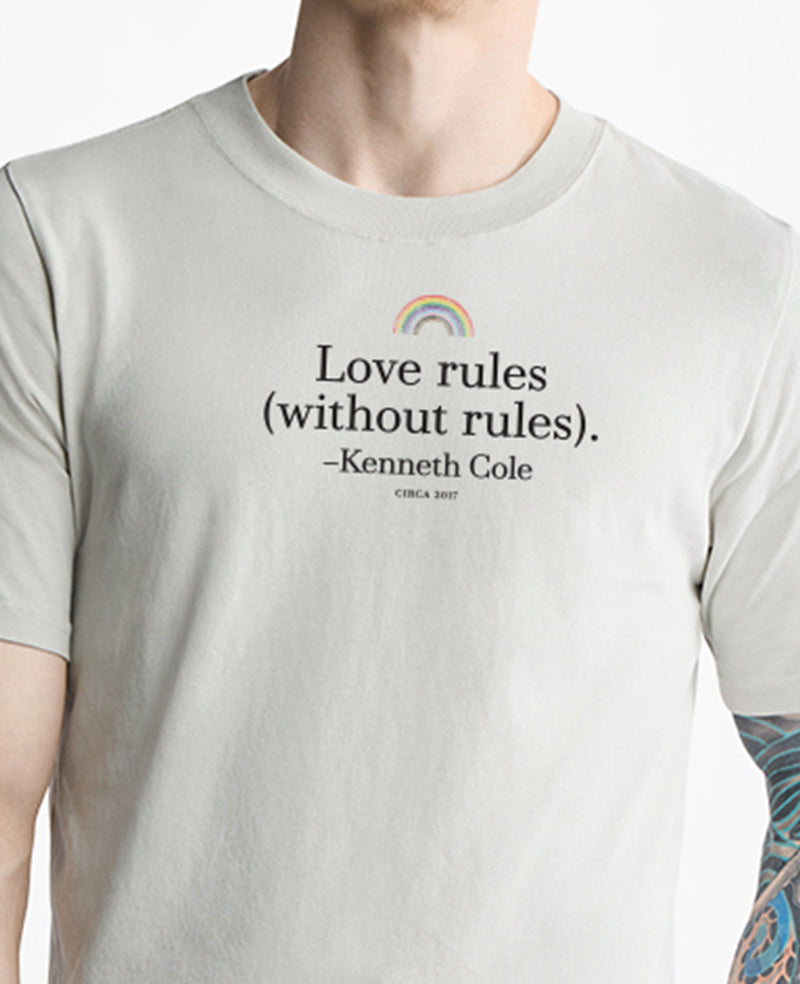Kenneth Cole Reaction Men's LOVE Regular Tee maglietta color osso