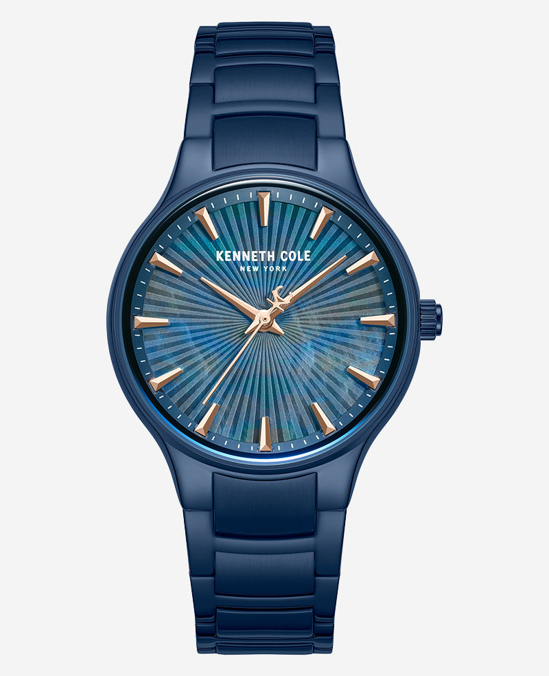 Kenneth Cole Reaction Watches Classic Matte Bracelet Watch orologio blu impermeabile